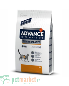 Advance Vet: Hrana za mačke sa problemima sa težinom Weight Balance, 1.5 kg