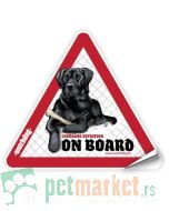 Watchdog: Nalepnica za auto Labrador Crni
